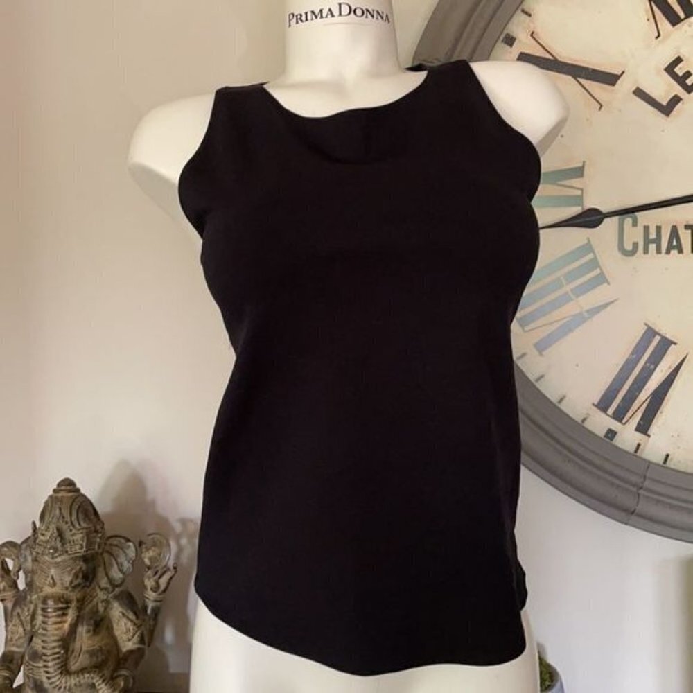 The Row large black fitted tank Euc medium